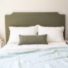 Cabecero de cama con forma verde